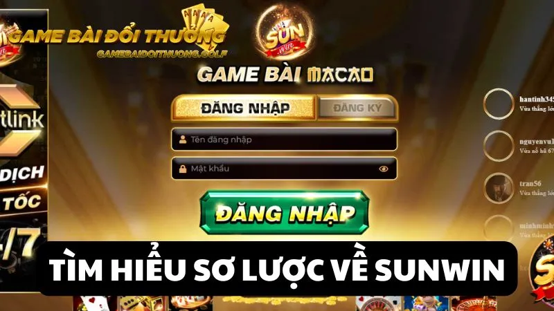 Sơ lược về cổng game bài đổi thưởng đẳng cấp Sunwin